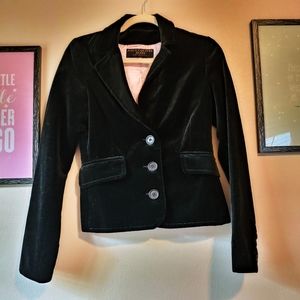 💘Juicy Couture black velvet blazer jacket small